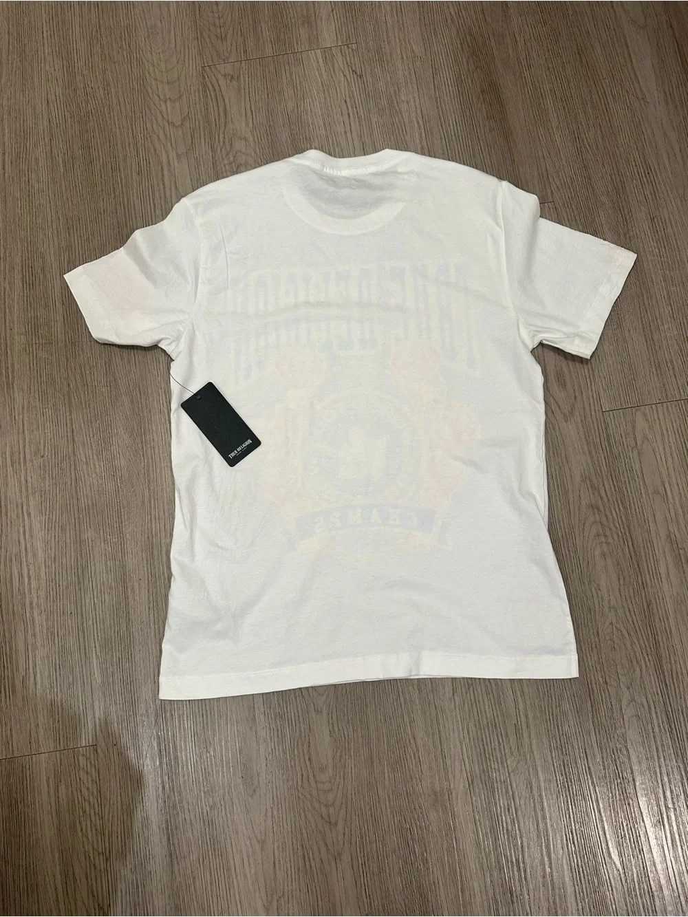 True Religion Men's White Graphic Logo Tee